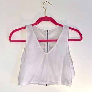 White crop top from Charlotte Russe